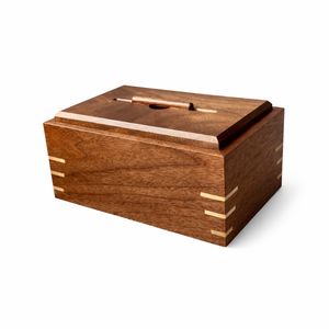 Urna Funeraria Blanca Suave con Adornos de Pan de Oro, Acabado Mate y Diseño Conmemorativo Delicado - Product Image 6