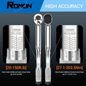 Vypart 1/2 Inch High Precision Click <b>Torque</b> Wrench <b>Set</b> Dual-Direction 5 Pcs 4%-27.1-203.5N.m - Product Image 4