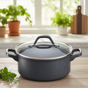 Casseruola Alluminio antiaderente (16cm) fonda INGENIO MINERALIS Grigio pietra 012164031016 - Product Image 3