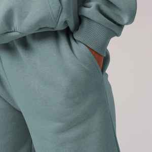 Conjunto de Sudadera con Capucha para Mujer, 2 Piezas, Pantalones Joggers, Sudadera, Pantalones Deportivos, Corte Regular, Cortos, 100% Algodón, Ecológicos, Transpirables, para Invierno - Product Image 6