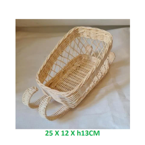 Ornements de Noël en rotin naturel, décorations en osier tissé à la main de qualité supérieure pour Noël Noel Tree Hanging Holiday Home Decor. - Product Image 4