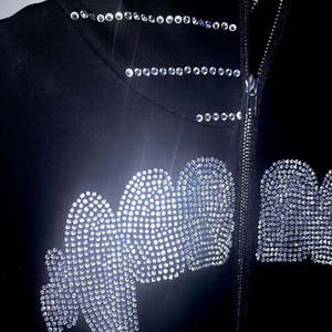 Sudadera con Capucha Térmica Extra Grande para Hombre, Estilo Vintage, Lavado Ácido, con Pedrería, Calidad Premium, 500gsm, Nueva Colección 2025 - Product Image 3