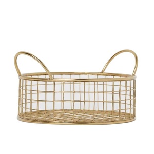 Panier de stockage de fruits décoratif fait à la main de style luxueux - Product Image 3