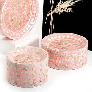 Venta al por Mayor de Soportes para Postres DHT HANDICRAFT Modelo 1007 con Incrustaciones de Madreperla Hexagonal, Diseño Nuevo para Servir Pasteles en Ramadán y Eid Mubarak - Product Image 5