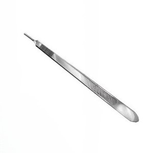 Produits avec logo personnalisé Manche de scalpel de haute qualité Manche de scalpel chirurgical solide long de 21.5cm en acier inoxydable - Product Image 3