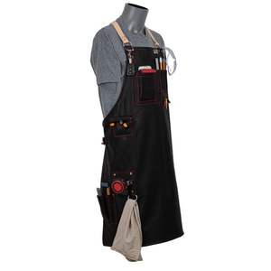 Premium Quality Heavy-Duty Industrial Welding Bib <b>Apron</b> Fire Water Proof Durable Safety Clothing Cowhide <b>Leather</b> - Product Image 2