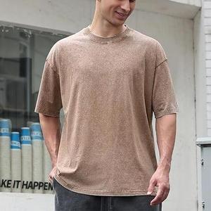 Camiseta de Manga Larga para Hombre, 100% Algodón, Estilo Holgado con Hombros Caídos, Diseño de Logotipo Personalizado de Alta Calidad, Tejido Lavado Anti-Pilling - Product Image 4