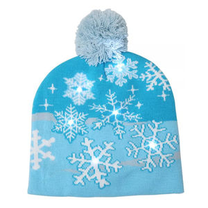 Bonnets en tricot jacquard chauds unisexes 100% laine Conception de logo personnalisée Toutes les tailles et couleurs disponibles Tissu commun - Product Image 3