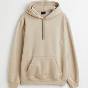 500 GSM 100% algodón liso esencial Sudadera con capucha para hombre peso pesado sudadera de gran tamaño hombres sudadera recortada con capucha hombres - Product Image 1