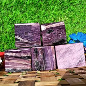 Charoite-cubitos de cristal Natural para decoración del hogar, regalos de navidad Vintage, piedras decorativas curativas de cuarzo, chakras, Reiki - Product Image 6