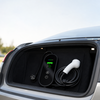 Chargeur EV portable HUANLIANDA série PR 3,5 kW, connecteur GB/T 16A, câble de 5 m, IP55, écran LCD couleur, 80-265 V, EVSE domestique, plug-and-play
