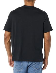 T-shirt col rond 100% coton pour hommes personnalisé Jersey surdimensionné Long Design décontracté Options imprimées vierges 260 grammes Lettre tricotée - Product Image 2