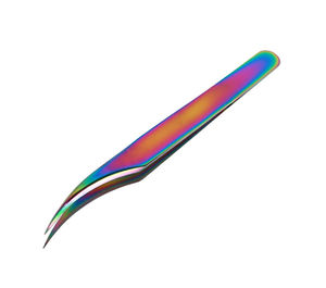 Vente en gros de cils de qualité en acier inoxydable Outils pour cils Pince à épiler à pointe en fibre de marque privée pour l'extension des cils - Product Image 2