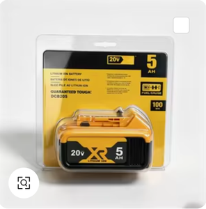 Kit Batterie Ricaricabili Originali OEM Dewei 20V 5Ah per Utensili Cordless, 1000 Cicli, 10 Celle, Prezzo Conveniente - Product Image 1