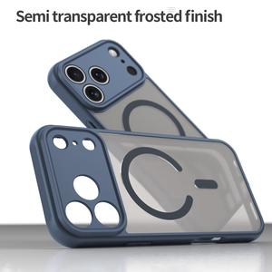 Coque de protection arrière mate effet soie magnétique TPU+PC givrée robuste antichoc pour iPhone 17 et Pixel - Product Image 3