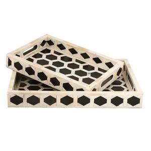 Luxury Handmade Bone Inlay Tray with Modern Design Premium Stylish Tray for Stylish Gift Purpose - Product Image 2