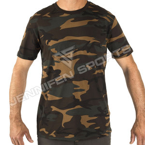 Camiseta de Manga Corta para Hombre, 100% Algodón Pakistaní, Estampado de Camuflaje, Transpirable, de Secado Rápido, Corte Holgado, Personalizable, para Verano - Product Image 2