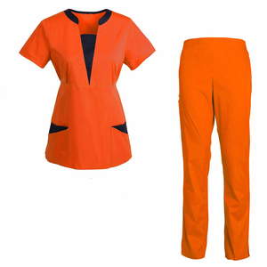 Fournisseur de gros Uniformes de gommage pour magasin de produits médicaux confortables, doux et lavables Ensembles de vêtements d'infirmière Vêtements d'allaitement Haut et pantalon - Product Image 5