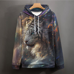 Sweat-shirts imprimés pour hommes, fabrication directe d'usine, marque privée, design personnalisé, motif uni, prêt pour l'hiver, décontracté, confortable, haute qualité - Product Image 5