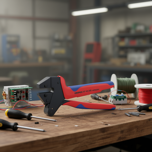 คีมย้ำสายไฟแบบเปลี่ยนหัวได้ของ Knipex คีมย้ำสายไฟแบบขัดเงา คีมย้ำสายไฟแบบหลายส่วนประกอบ คีมย้ำสายไฟแบบระบบจับยึดหลายชิ้นส่วน - Product Image 3