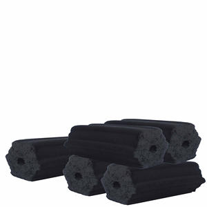 Narguilé Shisha à faible teneur en cendres Hexa noir briquette de charbon de bois produit indonésien coquille de noix de coco naturelle 10Kg Carton marque propre acheteur Europe - Product Image 3