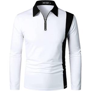 Polo moderne pour hommes coupe ajustée personnalisé respirant en coton et polyester haut d'athlétisme décontracté personnalisé pour hommes pour polo - Product Image 5