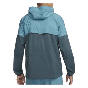 Veste coupe-vent Color Block pour hommes Vêtements d'extérieur à capuche légers - Product Image 2