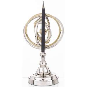 Globo Terráqueo Decorativo de Metal con Soporte, Decoración de Mesa de Oficina, Centro de Mesa, Ideas de Regalos Empresariales - Product Image 2