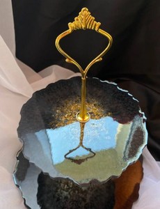 Serveur de gâteaux et de biscuits de qualité supérieure Articles de cuisine et de cuisson essentiels Supports à gâteaux standard à deux niveaux à bas prix - Product Image 2