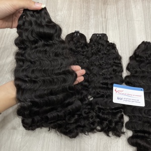 Vapor vietnamita rizo birmano extensión de cabello humano color negro natural máquina trama cabello de alta calidad - Product Image 2