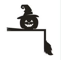 Décoration murale moderne en fer pour Halloween, motif fantôme et cimetière, pour extérieur, maison hantée, avec tombes noires et corbeaux