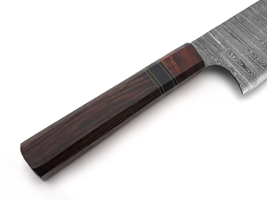Cuchillo de Chef Profesional de Acero de Damasco, Herramienta de Corte de Cocina de Acero con Alto Contenido de Carbono Hecha a Mano - Product Image 5