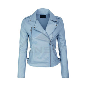 Chaqueta de Cuero para Mujer, Elegante y Casual, Diseño Moderno con Dos Cremalleras, Tacto Suave, Ropa de Abrigo para Invierno - Product Image 3