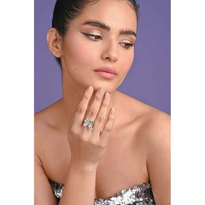 Anillos de Plata de Ley 925 de Primera Calidad para Mujer, con Incrustaciones de Oro Rosa y Rodio, Elegantes y Modernos, de Acero Inoxidable, para Parejas - Product Image 3