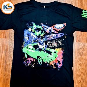 เสื้อยืดผู้ชายผ้าฝ้ายถัก 100% แบบขายส่งตามสั่ง |   ผ้าพิมพ์ลายสกรีนแบบธรรมดา ระบายอากาศได้ดี เป็นมิตรกับสิ่งแวดล้อม สำหรับแบรนด์ส่วนตัว - Product Image 5