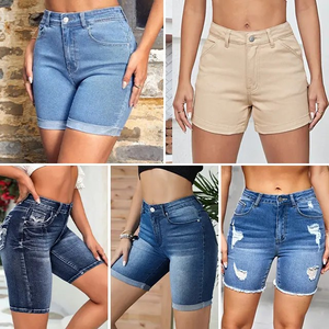 2025 Venta caliente al por mayor pantalones cortos de mezclilla para mujer moda Casual Slim Fit verano Jeans casual pantalones cortos de mezclilla para mujer envío al azar - Product Image 1
