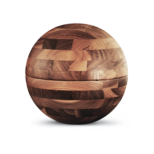 Urna de madera de esfera de nogal hecha a mano, estilo europeo, recién llegado para cenizas humanas, Memorial para mascotas, suministros funerarios de Vietnam hechos a mano - Product Image 1