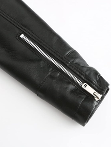 2024 nouveau Design femmes motard en cuir véritable veste décontracté coupe ajustée décontracté Style moderne respirant femmes vestes du Pakistan - Product Image 3