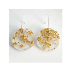 Pendientes artesanales de resina de moda hechos a mano para mujer forma de amor única pendientes joyería Opción de regalo - Product Image 6