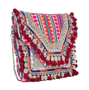 Stylish <b>Boho</b> <b>Bag</b> Bohemia Custom <b>Boho</b> Handmade Women Fashion Handmade Large Tote <b>Bag</b> Eco-Friendly Cotton <b>Boho</b> - Product Image 2