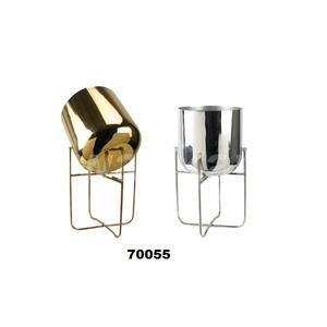 Hot Sale Best Quality <b>Gold</b> & Silver Metal <b>Planter</b> With Shiny Polished for Home & Garden Decoration Item - Product Image 1