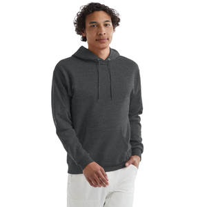 เสื้อฮู้ดสวมหัวสีทึบสำหรับผู้ชายเสื้อฮู้ดแบบสวมหัวโลโก้ขนาดใหญ่แบบกำหนดเอง - Product Image 5