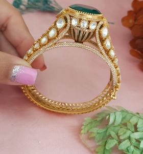 Designer Trendy Best Quality Gold Finish Stylish Ring For Function And Party Wedding Wear Collection For Women And <b>Girls</b> - Product Image 4