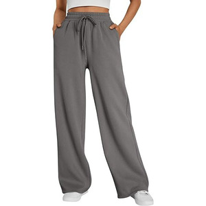 Pantalones Deportivos de Felpa Lavada para Mujer, 100% Algodón, Corte Holgado, Estilo Urbano, Talla Grande, Venta al por Mayor, Personalizados - Product Image 6