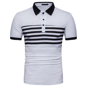 เสื้อโปโลผู้ชายทรงเข้ารูปพิมพ์ลายกราฟิกไม่ยับ - Product Image 3