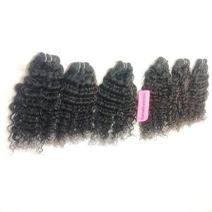 <b>Cheap</b> Wholesale 100% Indian Natural Color Cuticle Aligned Processing None Color Deep Wave Manufactures Human Hair <b>Extensions</b> - Product Image 3