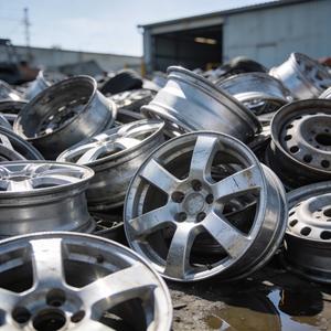 Déchets de jantes en alliage d'aluminium 99% de roues entières pour la production de lingots d'aluminium - Product Image 2