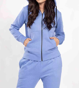 Chándal Informal de Alta Calidad para Mujer, Traje de Dos Piezas, Ropa de Invierno, Peso Pesado, Logotipo Personalizado, Chándales para Mujer - Product Image 4