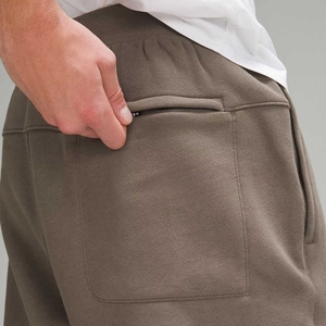 Pantalon de jogging de sport d'été pour hommes, pantalon de survêtement surdimensionné durable à motif solide en molleton de bambou biologique - Product Image 2