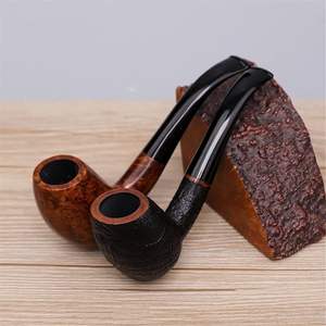 Pipe à tabac en bois naturel écologique avec un design moderne simple pour une fumée douce et décontractée et une aspiration facile - Product Image 3
